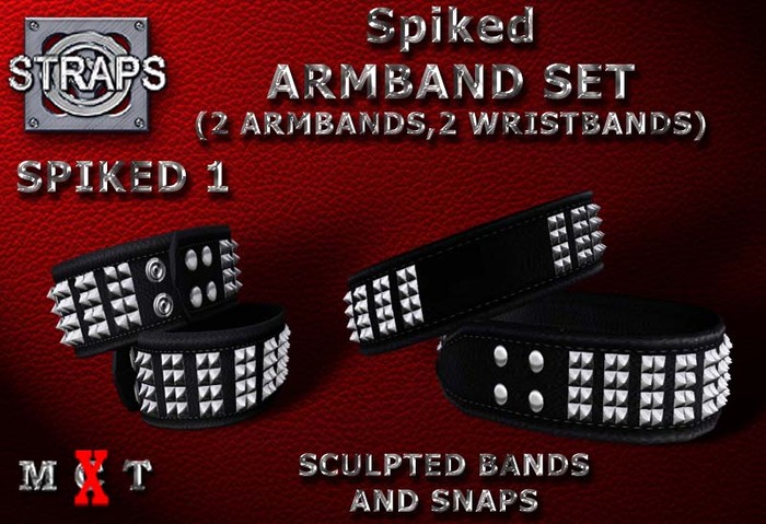 STRAPS - Spiked Armband Set 1