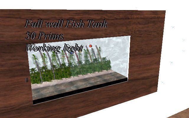 Wall Fish tank Packaged