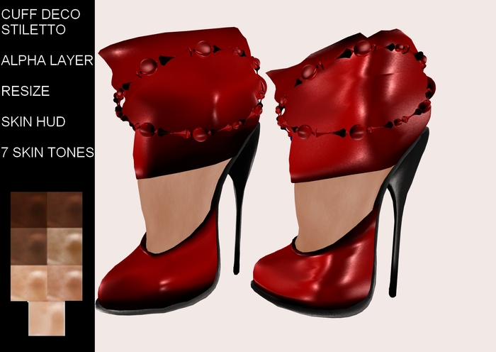 [AL] Cuff Deco Stiletto Red PROMO