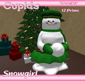 *CUPIDS*Snowgirl in Green