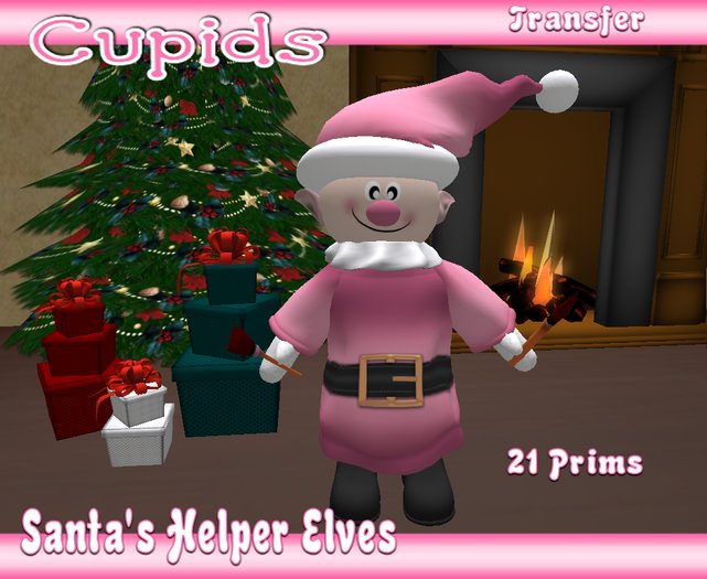 *CUPIDS*Santa's Working Elf with Paint Brushes