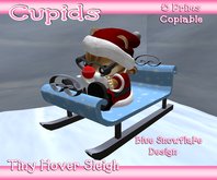 *CUPIDS*Adorable Ridable Winter Sleigh(Tinies) Blue