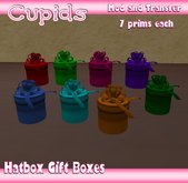 *CUPIDS* 8 Round Color Hatbox Gift Boxes