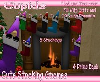 *CUPIDS* 8 Stocking Gnomes