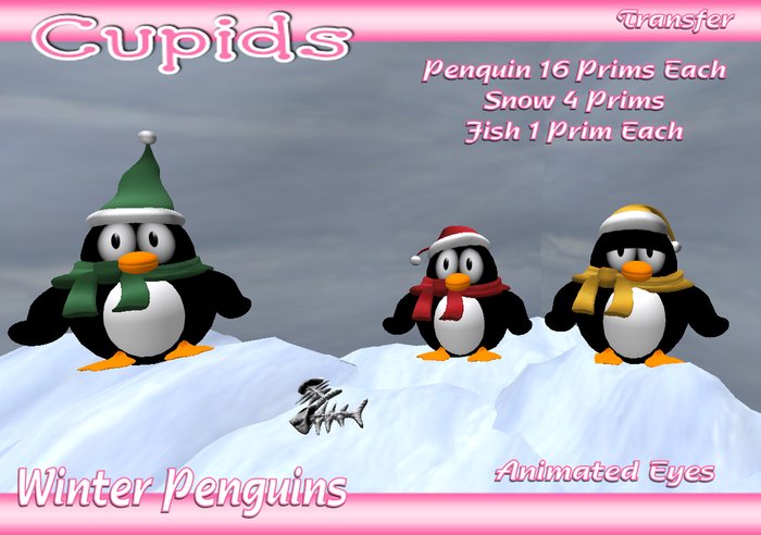 *CUPIDS* 3 Winter Penguins