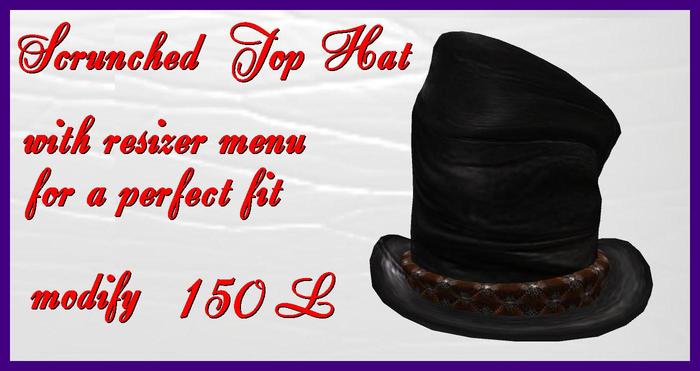 Scrunched Top Hat