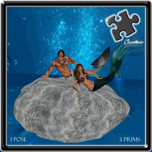 Mermaid / Merman / Merfolk / Sculpted / Rock 1