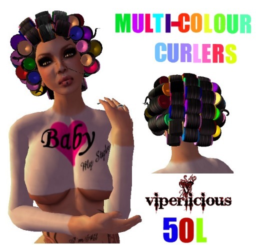 ::VIPERLICIOUS::MULTI-COLOUR CURLERS HAIR