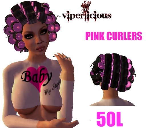 ::VIPERLICIOUS::PINK CURLERS HAIR