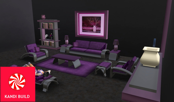 Living room set C,Couch,Chair,Sofa,Recline,Bookcase,Furniture,scripted menu driven animations,
