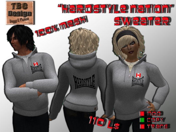.:TBC Design:. Mesh Sweater Hardstyle Nation - CDN
