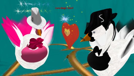 Real Goose Couples Marriage Decor