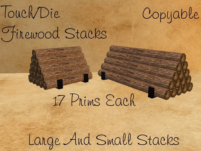 Fire Wood Stacks-Large&Small-Boxed
