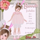 *Baby Pie* Bunneh Outfit / Costume. Girl's/ Children's Bunny Dress Ensemble. Complete Outfit! Includes Free Gesture!