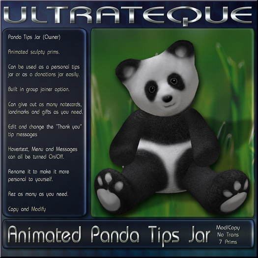 Panda Tips Jar
