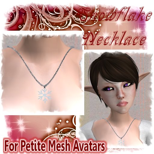 Snowflake Necklace   *FOR PETITES MESH AVATARS*