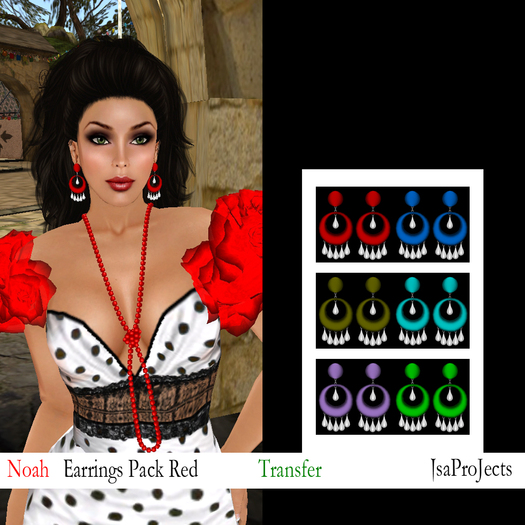 *Isa ProJects*Earrings Noah Pack Red