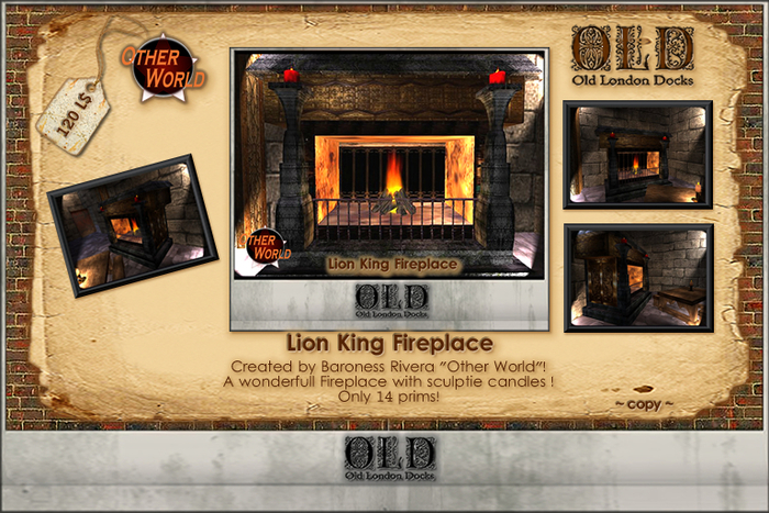 Lion King Fireplace