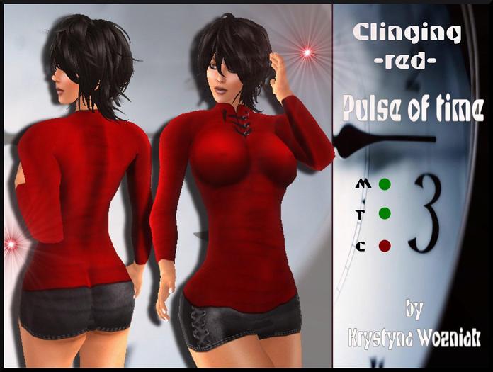 Pulse of time Clinging red