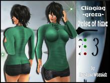 Pulse of time Clinging green