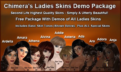 Chimera's Ladies Demo Skins - Free Package