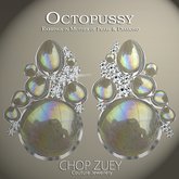 Octopussy Wht Earrings by Chop Zuey Couture Jewellery