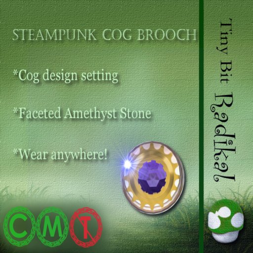 Steampunk Cog Brooch