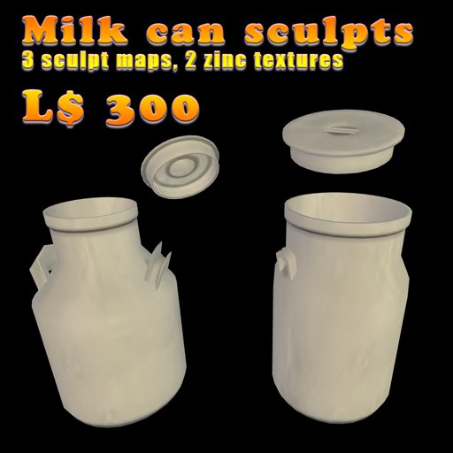 Milk can sculpts