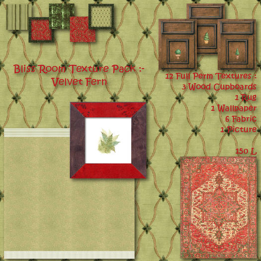 Bliss Room Textures - Velvet Fern - Box