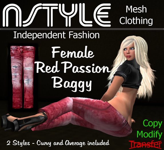 ~NSTYLE RED PASSION MESH BAGGY~
