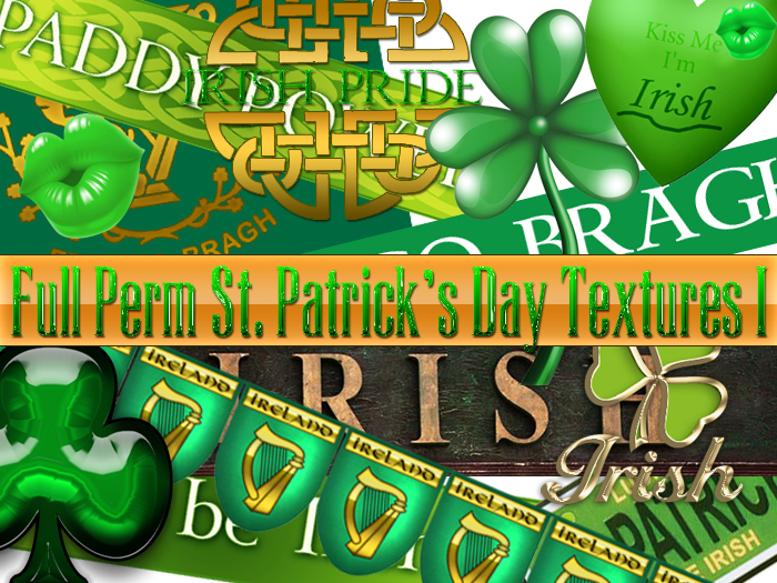 FULL PERM 13 St. Patrick's Day Textures I