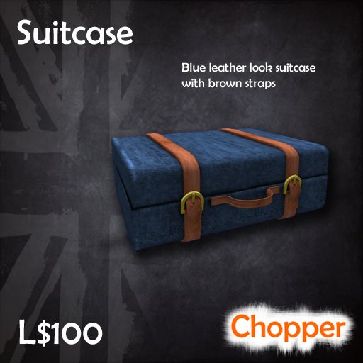 Leather suitcase