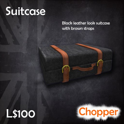 Leather suitcase