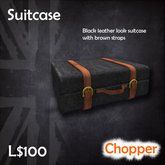 Leather suitcase