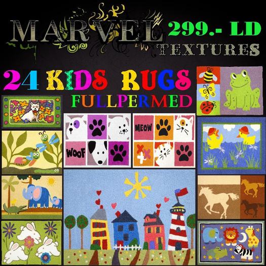Marvel Kids Rugs - 24 fullpermed & awesome textures