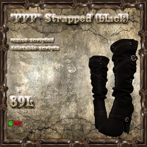 *PPP* Strapped black (boxed)