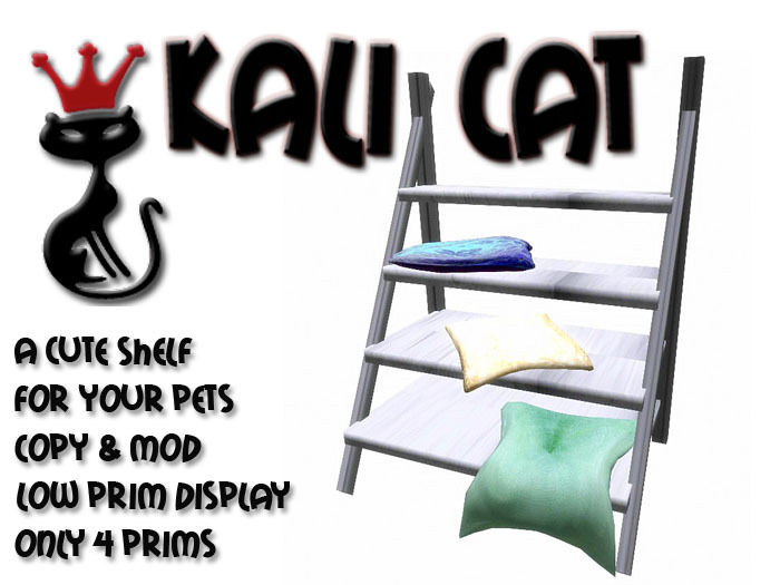 Kali Cat - Cute Shelf Display - Low Prim 