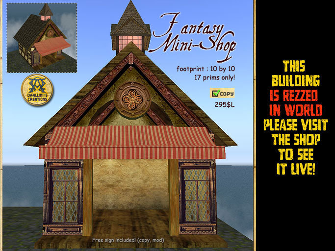 Fantasy Tudor Mini Shop (RED)