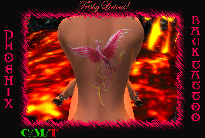TrishyLicious! Phoenix Back Tattoo
