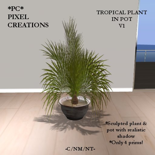 [PC] TROPICAL PLANT IN ROUND POT V1 (Boxed)