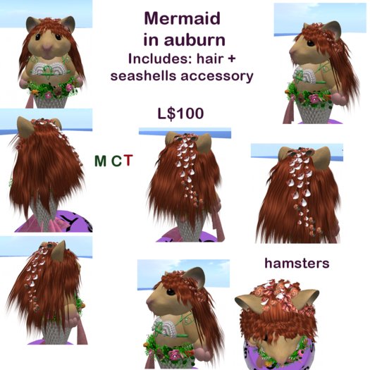 *Tiny B's Designs*Mermaid in Auburn -hammies
