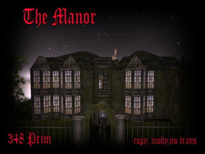 *PROMO PRICE* Dark Victorian Goth Mansion Manor House Skybox
