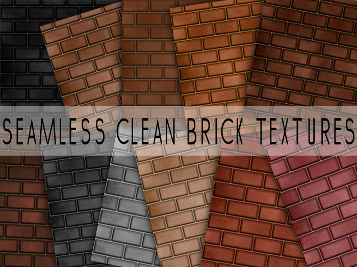 FULL PERM 11 Seamless Clean Brick Textures