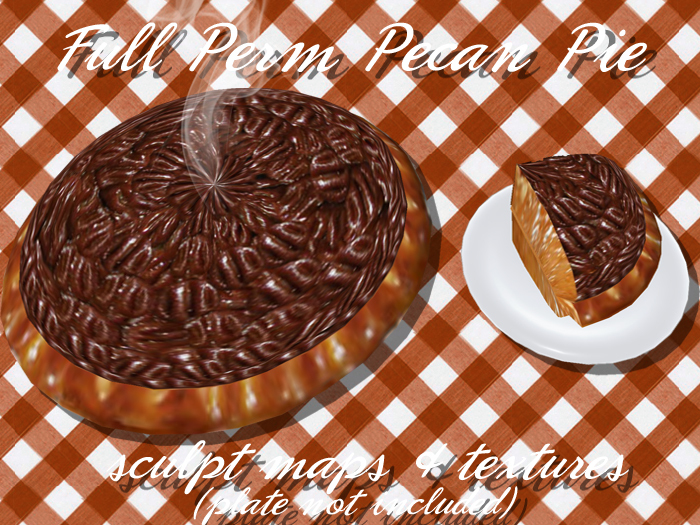 FULL PERM Pecan Pie Sculpt Maps & Textures