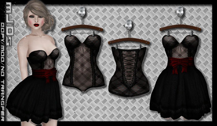 mJ'Ds - Puffy Elegance Dress - Black