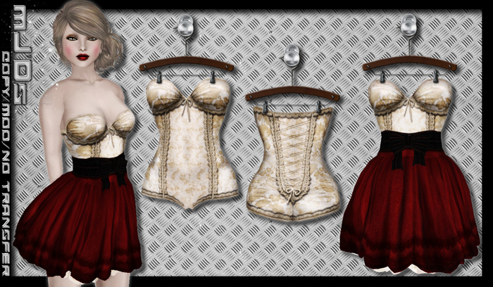 mJ'Ds - Puffy Elegance Dress - Red