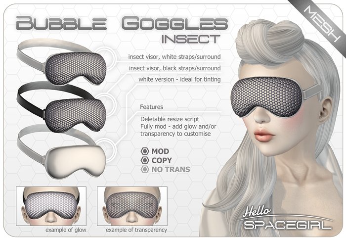 Hello Spacegirl - Bubble Goggles Insect (MESH)