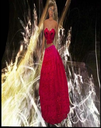 Hot pink dress