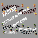 Easter - animated neon sign with eggs (mod/copy)