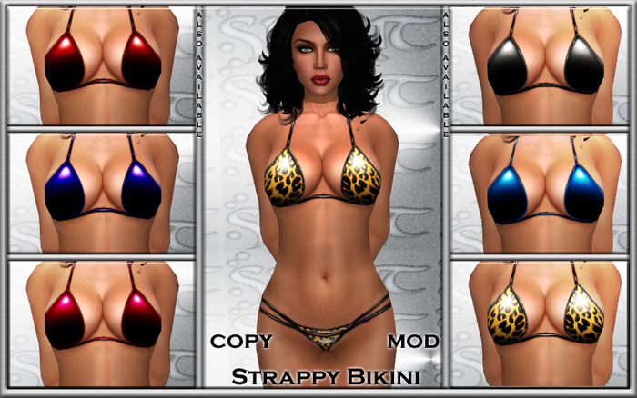 *S*  *S* Cheetah Strappy Bikini Store bag